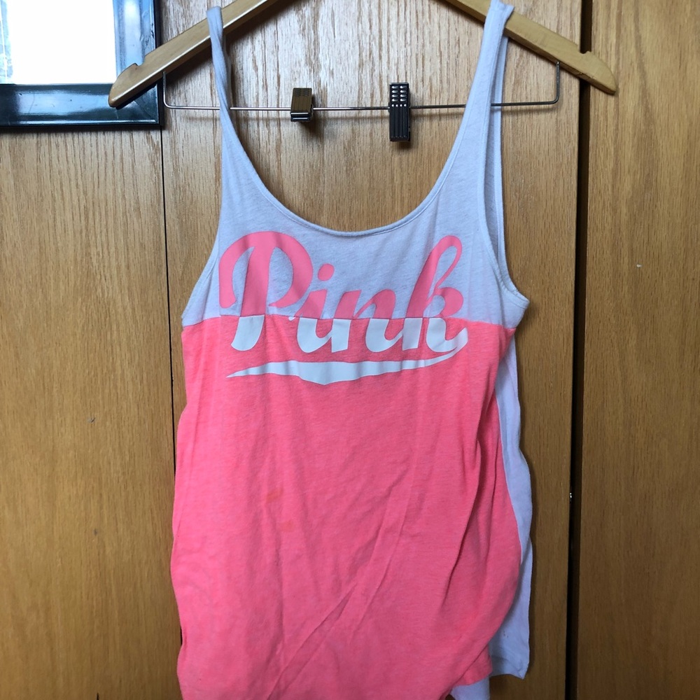 Pink/Victoria Secret tank.